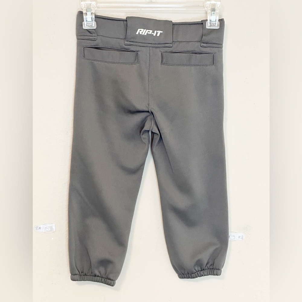 Rip-It Girls Youth Charcoal Grey Pro Softball Pants(set of 3)- size M - Picture 7 of 12